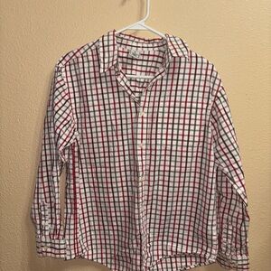 Old Navy Red and White Plaid Boy’s Shirt